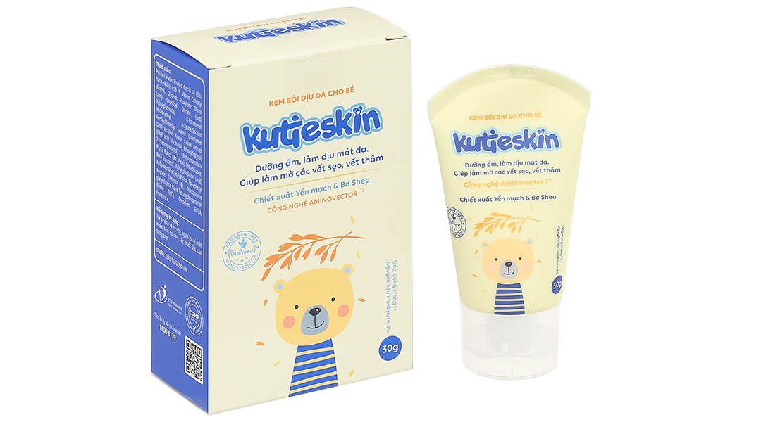 Kem bôi dịu da Kutieskin dịu vết mẫn ngứa, rôm sảy cho bé tuýp 30g - 9